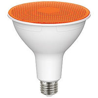 Amber LED PAR38 Bulb - 11.5 Watt - E26 Medium Base - 120V - Dimmable - Wet Rated