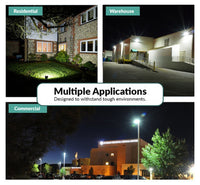 LED Outdoor Flood Light - 15 Watt - Trunnion Mount - 1950 Lumens - 5000K Daylight - 120-277V - Bronze Finish