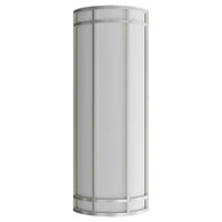 LED Decorative Wall Sconce Silver Finish Watt Selectable 20W/25W/30W - 2,800 Lumens - 9X24 Inches - Color Tunable 30/40/50K