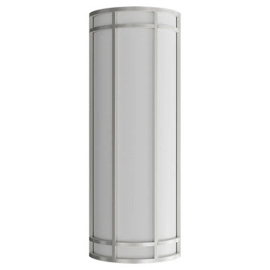LED Decorative Wall Sconce Silver Finish Watt Selectable 20W/25W/30W - 2,800 Lumens - 9X24 Inches - Color Tunable 30/40/50K