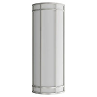 LED Decorative Wall Sconce Silver Finish Watt Selectable 20W/25W/30W - 2,800 Lumens - 9X24 Inches - Color Tunable 30/40/50K