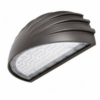 70 Watt LED Half Moon Wall Pack - 9446 Lumens - 5000K Daylight - 120-277V - Bronze Finish - Photocell