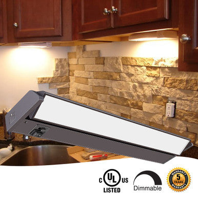 LED Adjustable Undercabinet Lights - 120V - Multiple Size and Finish Options