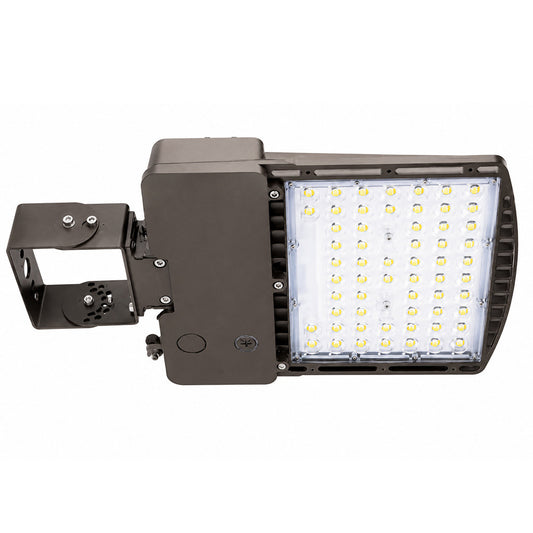 LED parking lot area light, 60/90/120/140W selectable, 3000K/4000K/5000K, yoke mount, 23000 lumens, studio image