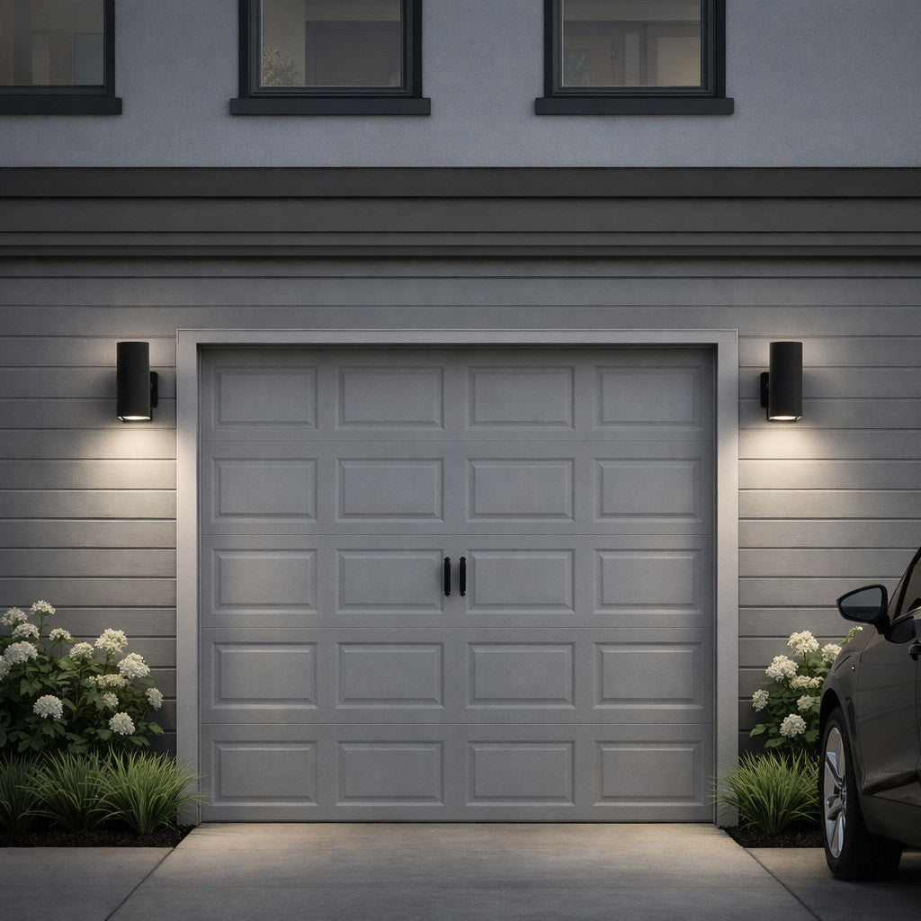 LED Square Cylinder Sconce Wall Light - 40 Watt - 1920 Lumens - Color Selectable 30K/40K/50K - 120V - Black Finish - Dimmable Up/Down Light