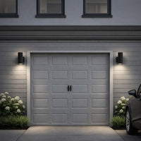 LED Square Cylinder Sconce Wall Light - 40 Watt - 1920 Lumens - Color Selectable 30K/40K/50K - 120V - Black Finish - Dimmable Up/Down Light