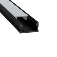 5ft Field Cuttable Aluminum Surface Mounted Slim Channel - LED-T-CH5-BK