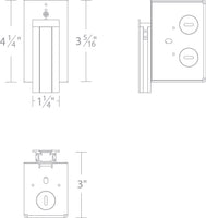 WIRING BOX - LED-T-RCH5-WT