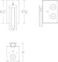 WIRING BOX - LED-T-RCH5-WT
