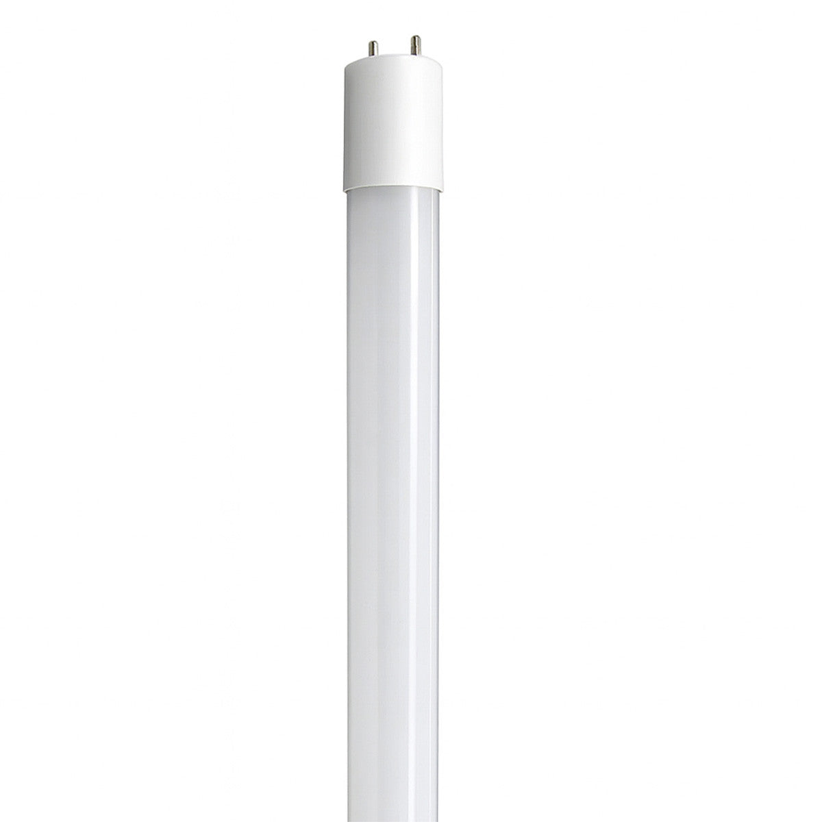 2-foot T8 LED linear retrofit bulb, 9 watt, 1150 lumens, 5000K daylight, ballast bypass only, studio image