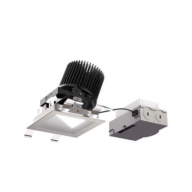 4in. Lensed Wall Wash Trim, Square, Specular Clear Reflector