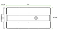 Linear High Bay LED Light - 1ft. x 2ft. - 320W/300W/280W/260W - 48000 Max Lumens - 5000K Daylight - 120-277V - Dimmable