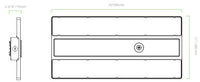 Linear LED High Bay Light - 16.5X10 Inches - Watt Selectable 135W/115W/100W - Max 20250 Lumens - Color Selectable 40K/50K - 120-277V - 0-10V Dimmable