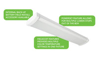 48 Inch LED Wraparound Light - 40 Watt - 3500 Lumens - Color Temperature Selectable 35K/40K/50K - 120-277V