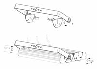 Surface Mount Yoke Bracket for LED Sign Lights