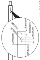10 Foot Round Pole For Direct Burial - Steel With Bronze Finish - 4 Inch Diameter