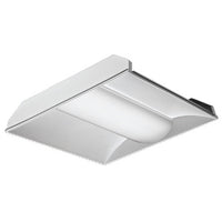 LED 2x2 Volumetric Architectural Fixture,Nominal 3300 LM,Curved, smooth,Generic dimming driver (0-10v), dims to 1%,80+ CRI, 4000K