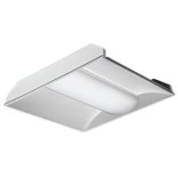 LED 2x2 Volumetric Architectural Fixture,Nominal 3300 LM,Curved, smooth,Generic dimming driver (0-10v), dims to 1%,80+ CRI, 4000K