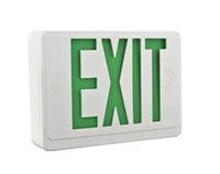 Quantum ThermoPlastic Exit/Unit Combo, Green, High Output Battery, Less Lamp Heads