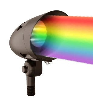 15 Watt RGBW LED Landscape Bullet Light with Knuckle Mount - Integrated LED - 720 Lumens - 120-277V