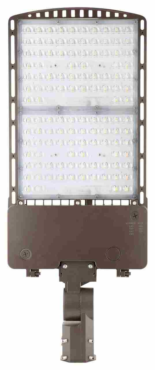 LED Parking Lot Area Light - 400W/360W/320W/300W Watt Selectable - 61000 Max Lumens - Slipfitter Mount - Color Selectable 40K/50K - 120-277V - Bronze Finish