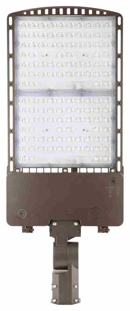 LED Parking Lot Area Light - 400W/360W/320W/300W Watt Selectable - 61000 Max Lumens - Slipfitter Mount - Color Selectable 40K/50K - 120-277V - Bronze Finish