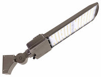 LED Parking Lot Area Light - 400W/360W/320W/300W Watt Selectable - 61000 Max Lumens - Adjustable Pole Mount - Color Selectable 40K/50K - 347-480V - Bronze Finish