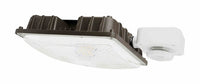Square LED Canopy Light With PIR Motion Sensor - Watt Selectable 110W/85W/63W/41W Ceiling or Conduit Mount - Up To 16000 Lumens - Color Selectable 30K/40K/50K - 120-277V - Black