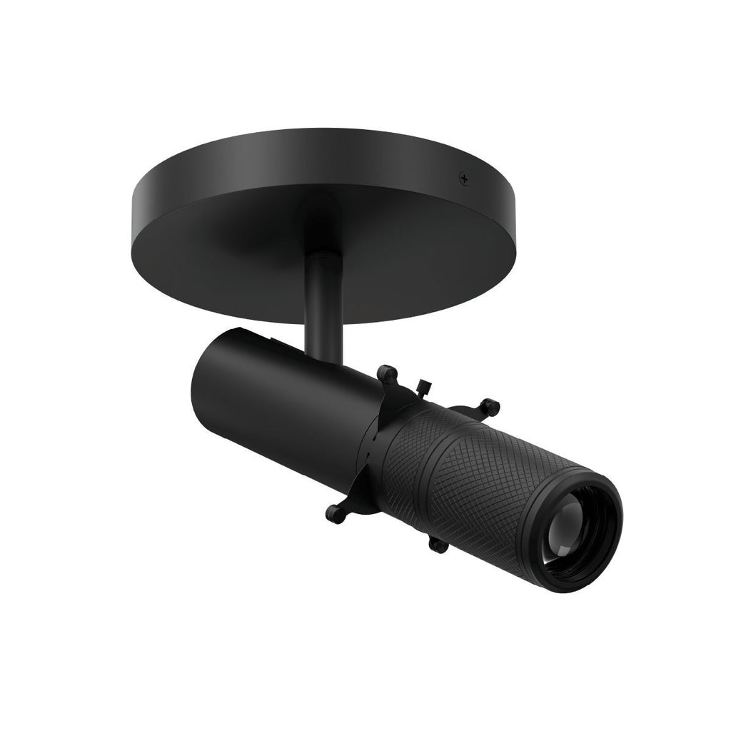 Large Stealth Framing Projector Monopoint Luminaire 3500K in Black - MO-1224-935-BK