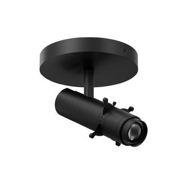 Large Stealth Fixed Beam Framing Projector Monopoint Luminaire 3500K in Black - MO-1224-F935-BK