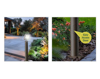 2 Foot Modular Light Pole - 2 Foot Base Height - 1/2 Inch Threaded Hub Cap - Bronze Finish