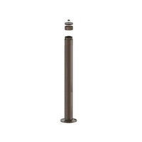 3 Foot Modular Light Pole - 3 Foot Base Height - 1/2 Inch Threaded Hub Cap - Bronze Finish