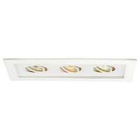 Low Voltage Multiple Three Light Trim in White