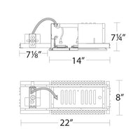 Low Voltage Multiple Three Light Non-IC Housing