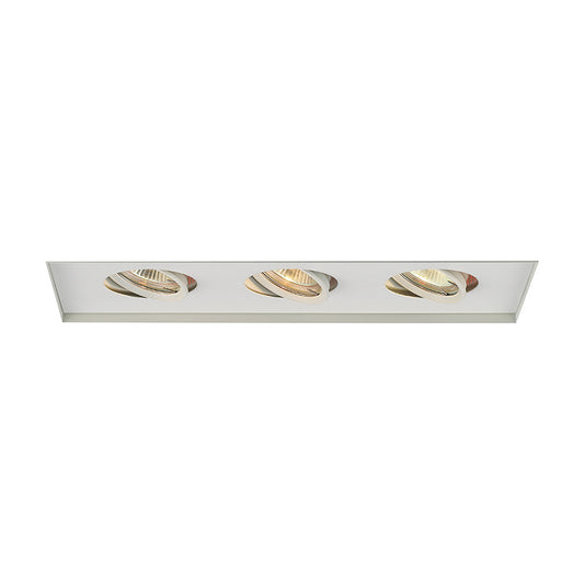 Low Voltage Multiple Three Light Invisible Trim in White