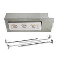 Mini Multiple LED Three Light New Construction Housing with Trim and Light Engine 4000K Narrow Beam in White