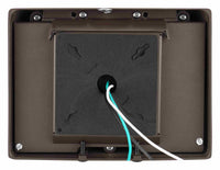 LED Cut Off Wallpack - Watt Selectable 95W/76W/57W/38W - 13800 Max Lumens - Color Selectable 30K/40K/50K - 120-277V - Bronze Finish - With Integrated Photocell