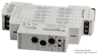 Time Delay Relay, DPDT, 15A, 12-240V AC/DC, 10 Function, DIN Mount, Multi-Function - 822TD10H-UNI