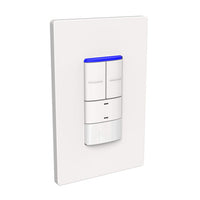 NX Digital Smart Occupancy Sensor, Wall Switch, PIR, with Daylight Harvesting, Integrated Bluetooth, 2 Button, Dual RJ45 Smart Port, White