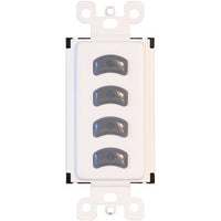 Wall Station Insert,Vignette RS485,4-Buttons,White