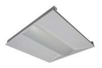 LED Basket Troffer - Selectable 20/25/30 Watt - Recessed Drop Ceiling Mount - 2500-3750 Lumens - Color Selectable 35K/40K/50K - 120-277V - White Finish - Dimmable - With Emergency Battery Back Up