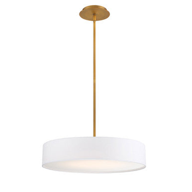 MANHATTAN 20in. LED Pendant Light 2700K in Aged Brass