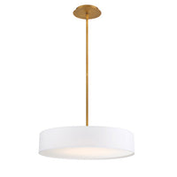 MANHATTAN 20in. LED Pendant Light 2700K in Aged Brass