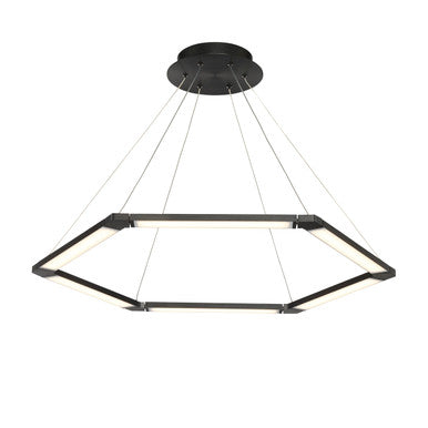 LUNE 32in. LED Chandelier Light 3000K in Black