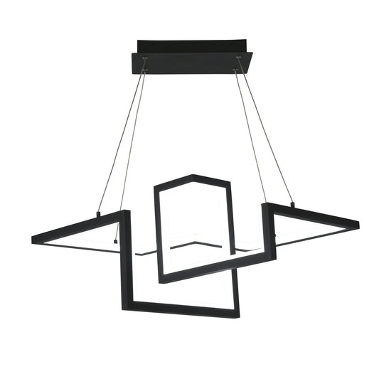 MINECRAft. 23in. LED Chandelier Light 3000K in Black