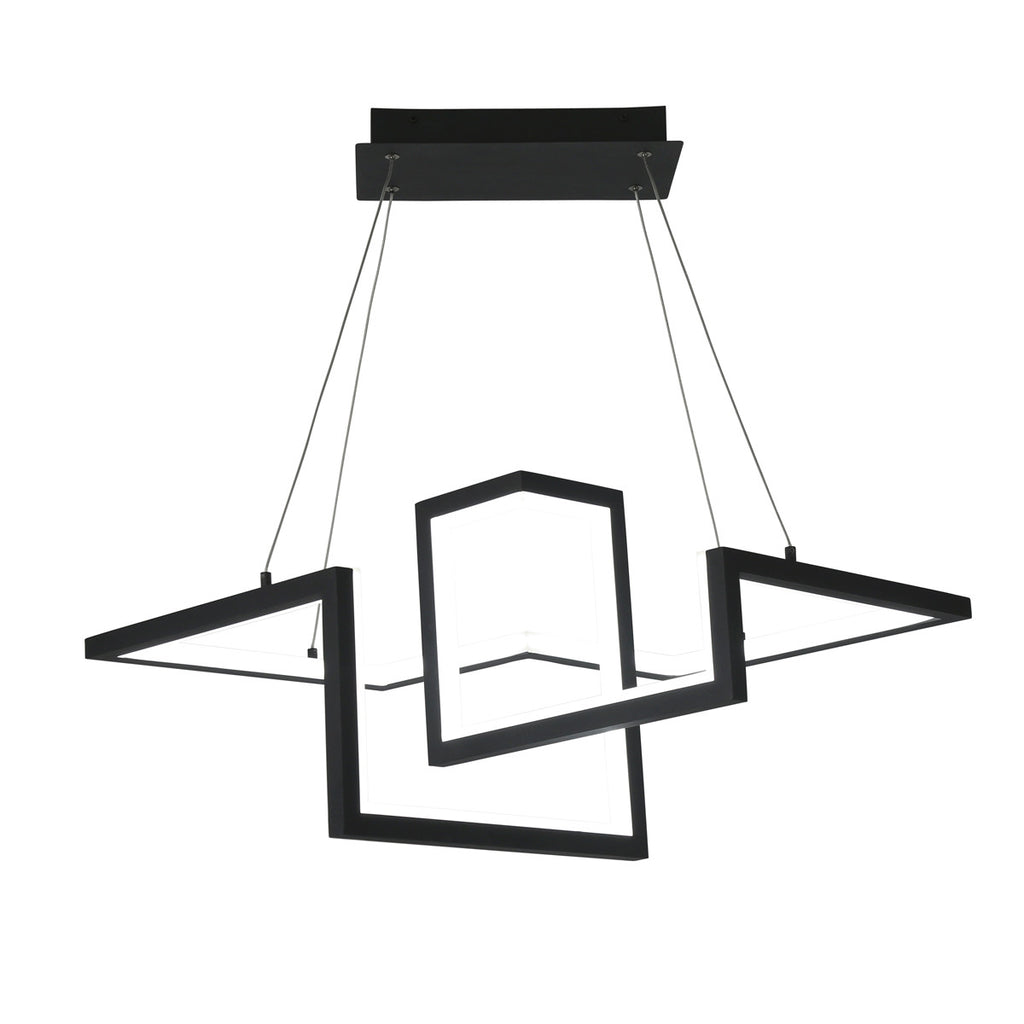 MINECRAft. 23in. LED Chandelier Light 3000K in Black