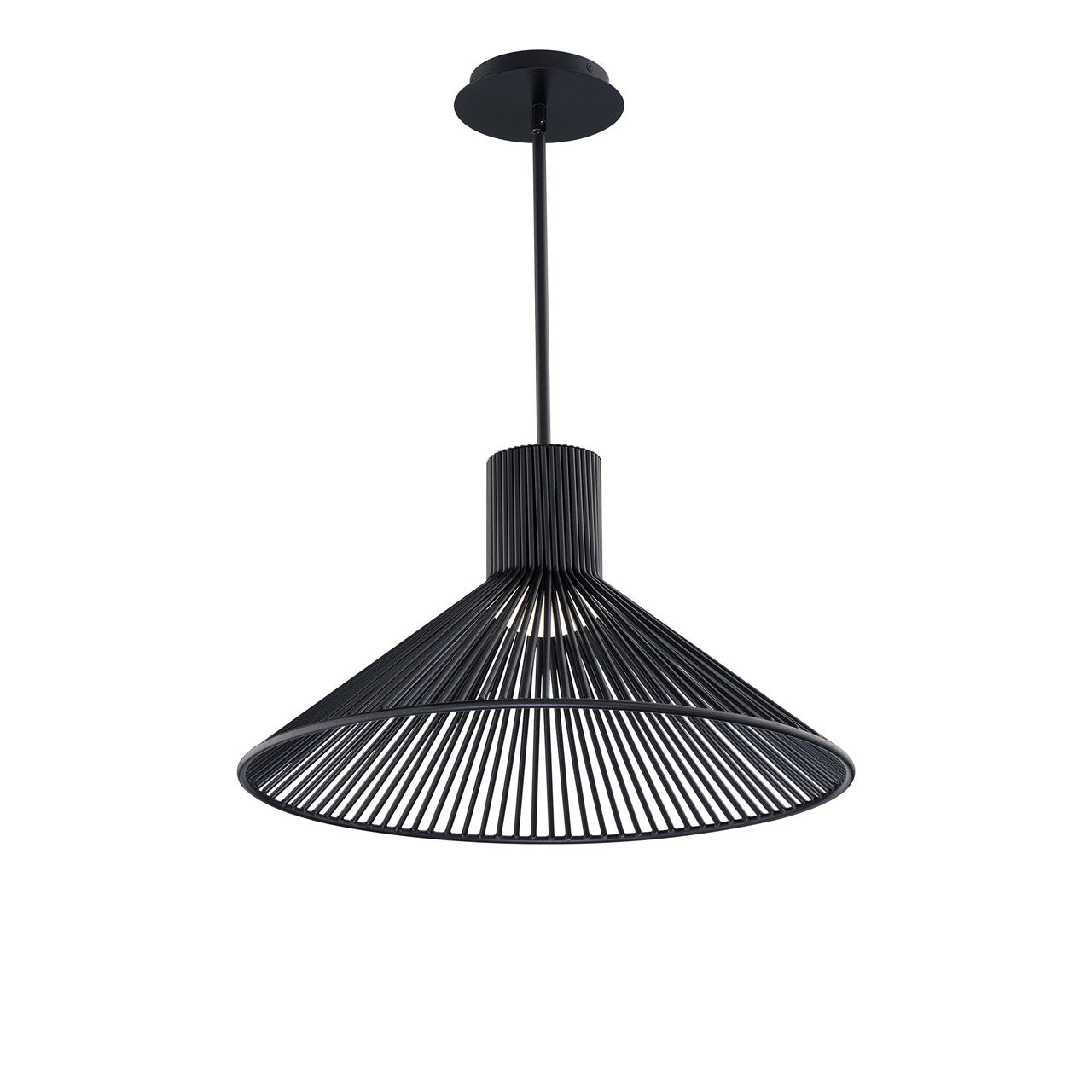 Cappe 21in. LED Pendant Light 3000K in Black