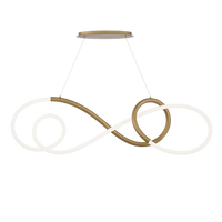 Solo 48in. LED Pendant Light 3000K in Aged Brass