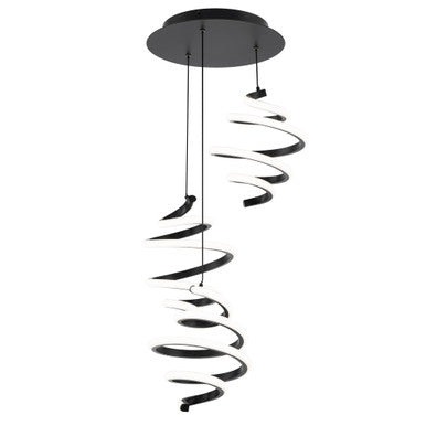 Whirl 8in. LED Chandelier Light 2700K/3000K/3500K/4000K in Black