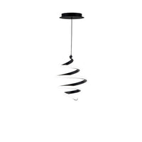 Whirl 8in. LED Mini Pendant Light 2700K in Black
